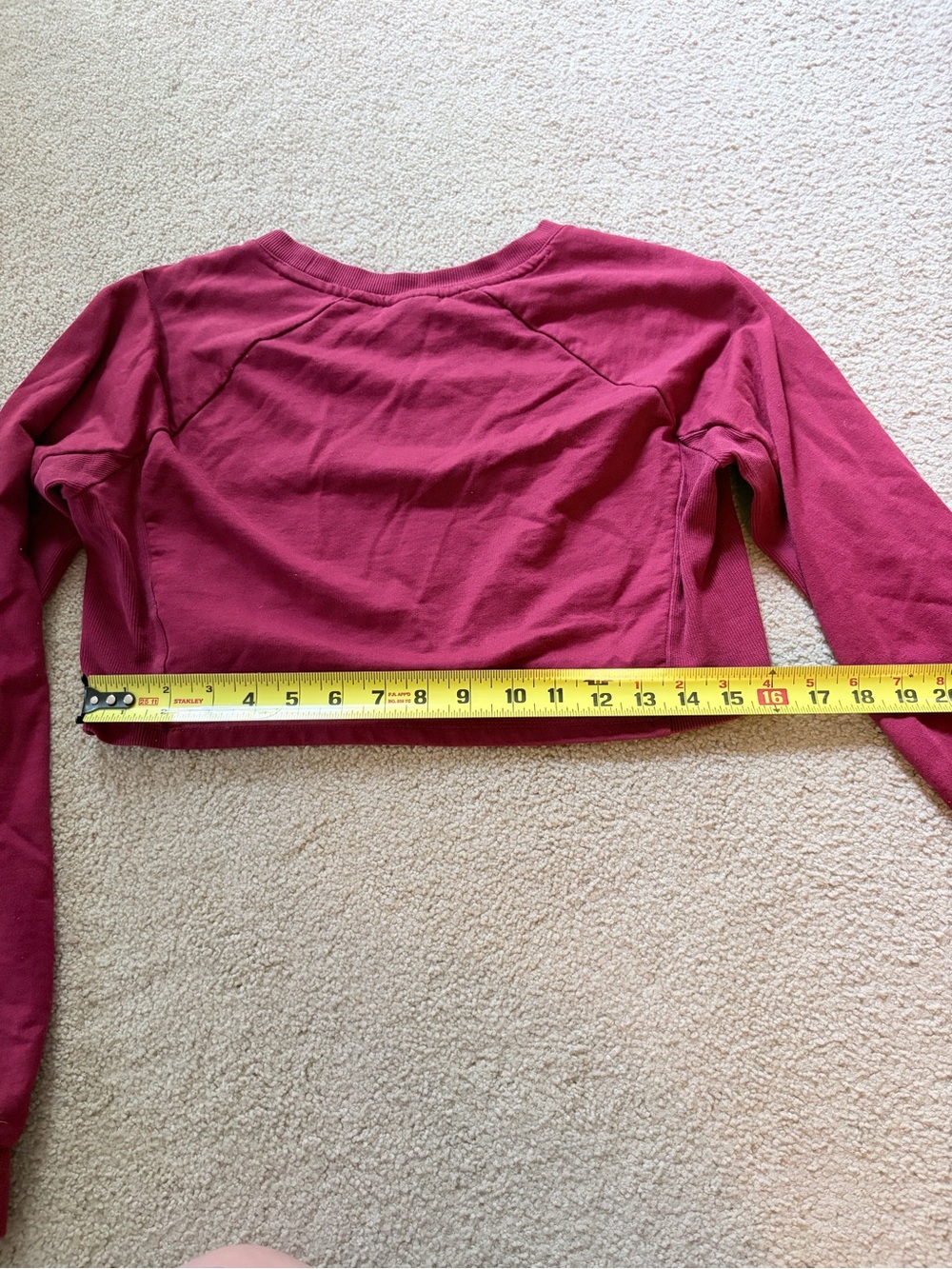 Gymshark Cropped Long Sleeve Top - Raspberry Pink - Picture 4 of 5
